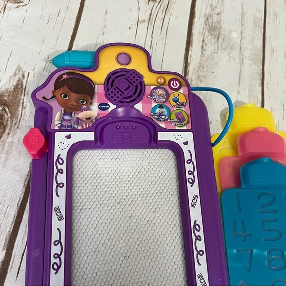 Disney Doc Mcstuffins Interactive Clipboard Purple Pink Drawing Board - Picture 4 of 6